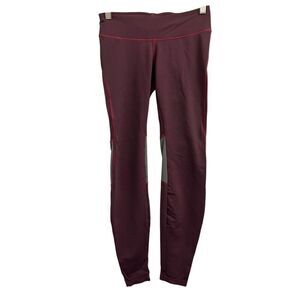 Patagonia Women's Speedwork Tights Plum Size  Extra Small XS Reflective Mesh